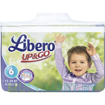 Подгузники-трусики Libero Up&Go XL 6 (28 шт)